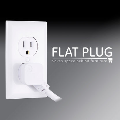 GE 6-Outlet 2ft. Surge Protector, White