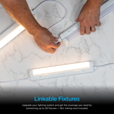 Enbrighten 24in. Plug-In Dimmable LED Light Bar, White