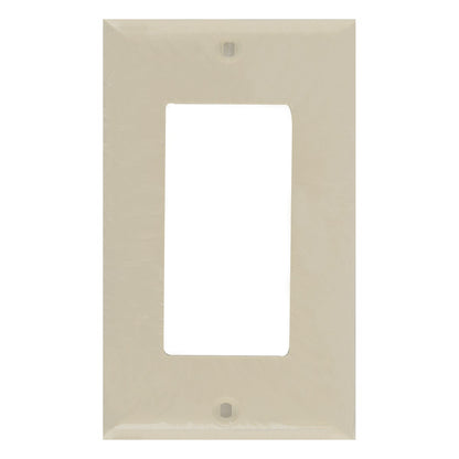Power Gear Single Rocker Light Switch Wall Plate, Ivory