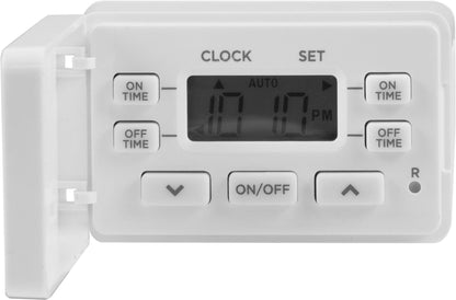 UltraPro Indoor Plug-In 1-Outlet Digital Timer with Cloth Door, White