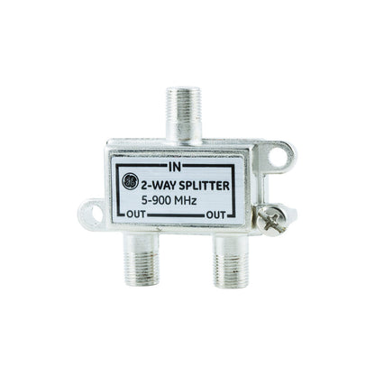GE 2-Way Signal Splitter, F-Type Connectors