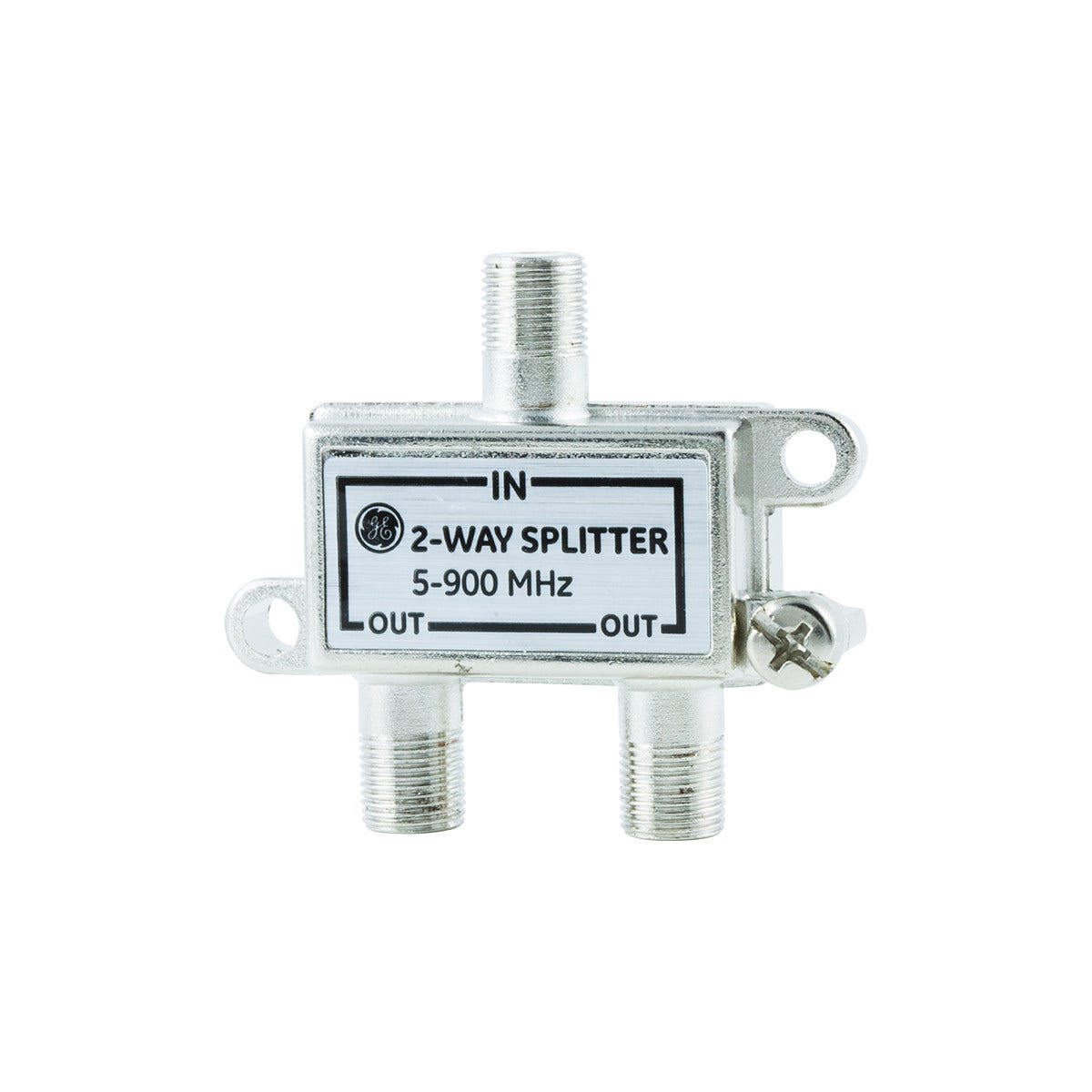 GE 2-Way Signal Splitter, F-Type Connectors