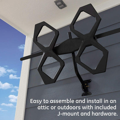GE Quadcore HD Antenna, Black