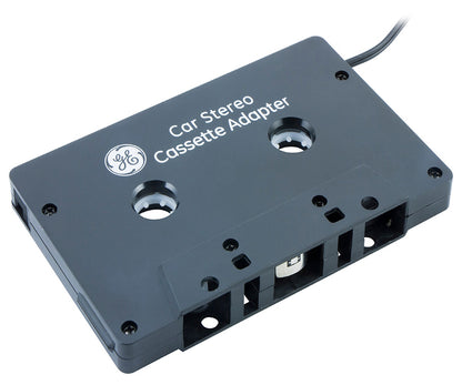 GE Car Stereo Cassette Adapter, Black