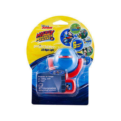 Projectables Disney Mickey Mouse & The Roadster Racers Light Sensing 6-Image LED Night Light, Red