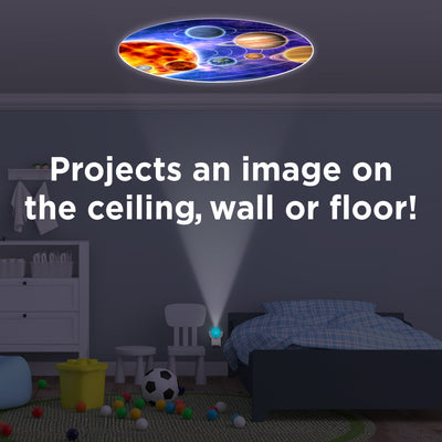 Projectables Solar System Light Sensing LED Night Light, Blue