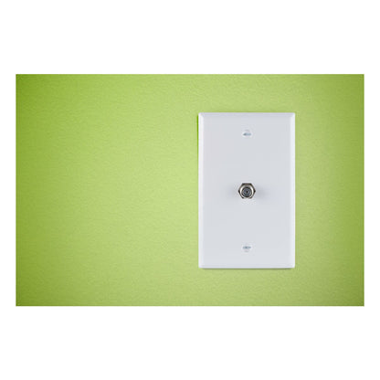 GE Coax Wall Plate, White