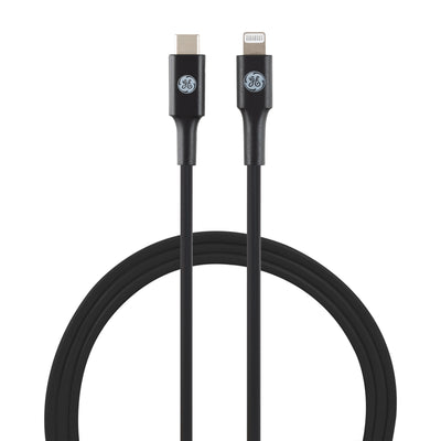 GE 6ft. USB-C to Lightning Charging Cable, Black