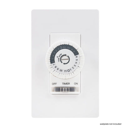 UltraPro 24-Hour Mechanical In-Wall Timer, White