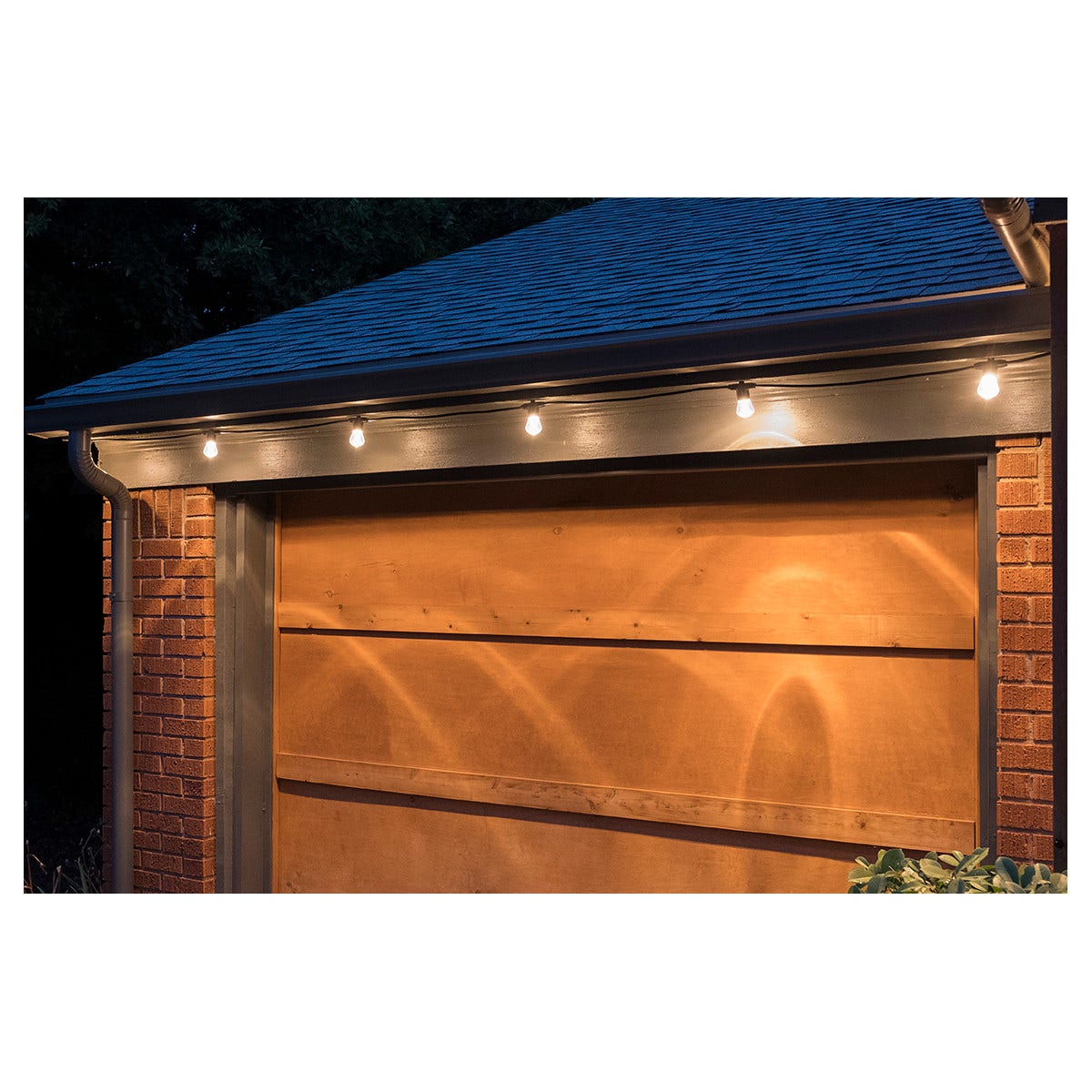 Lights by Night LED Bistro String Lights, 6 Bulbs, 12ft. Black Cord