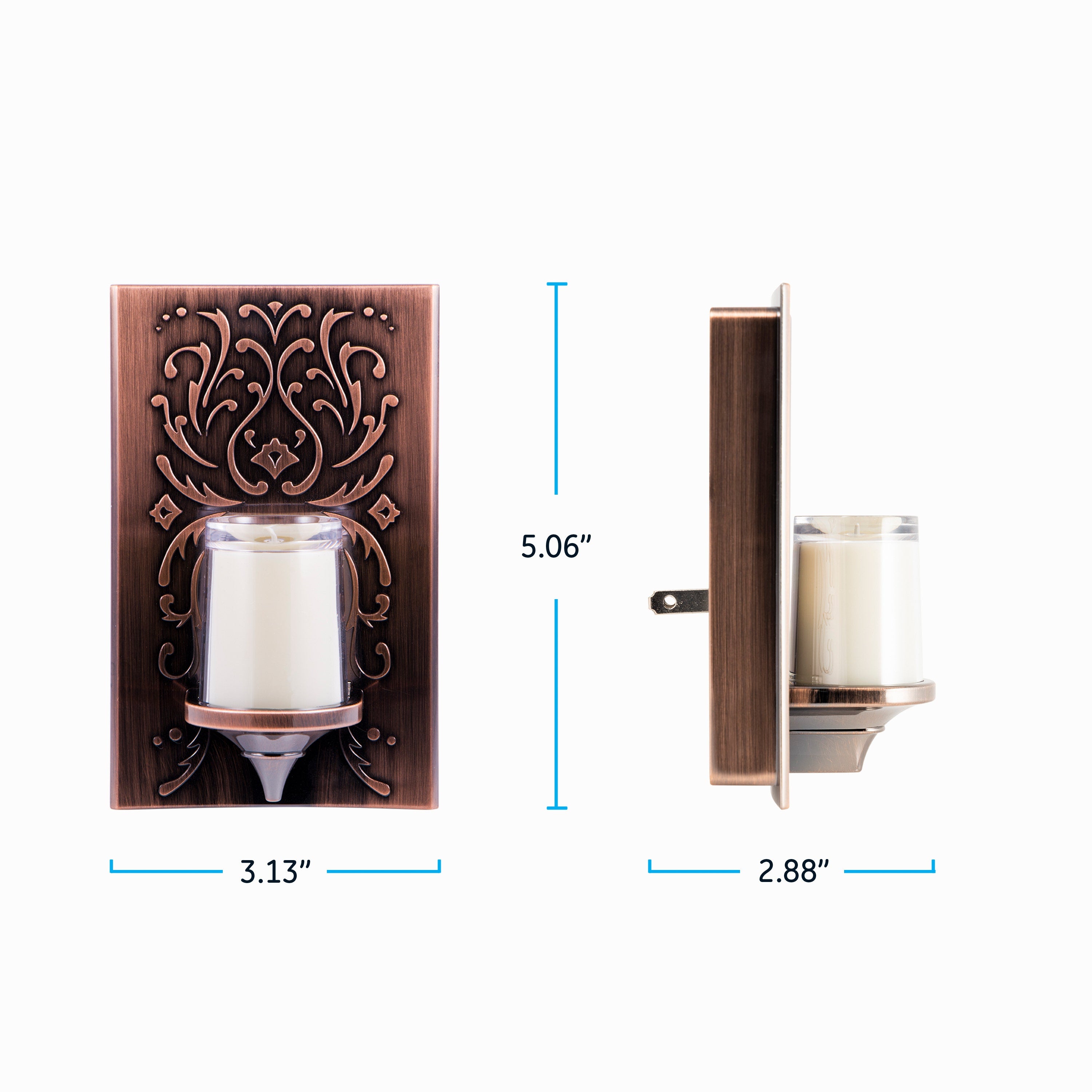 GE CandleLite Light Sensing LED Night Light, Oil-Rubbed Bronze