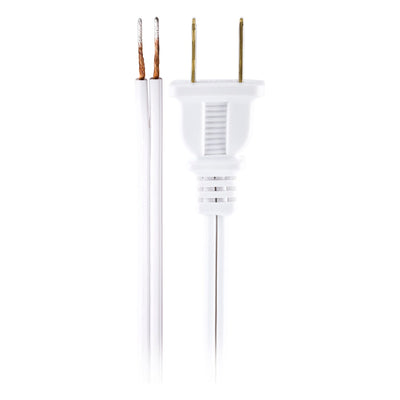Power Gear 8ft. Polarized Replacement Lamp Cord, White