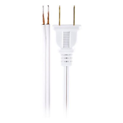 Power Gear 8ft. Polarized Replacement Lamp Cord, White
