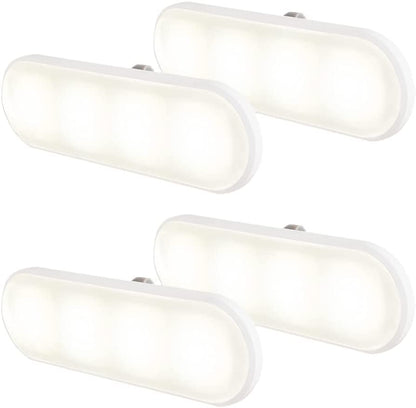 GE UltraBright Plug-In Automatic LED Light Bar, 4 Pack, White