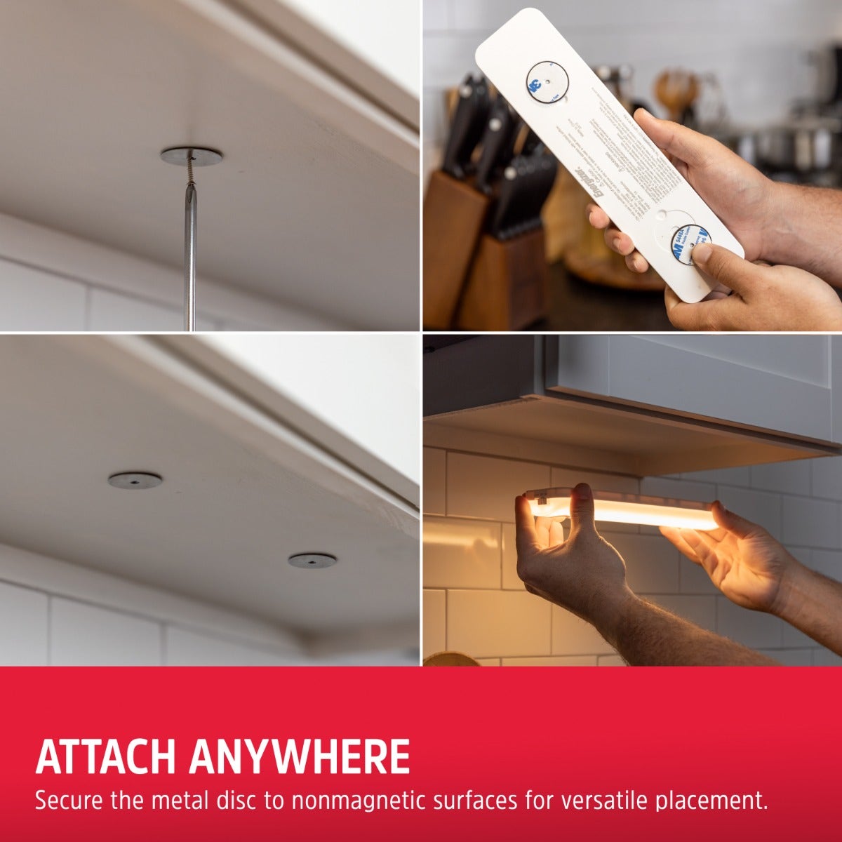 Energizer Rechargeable Motion-Sensing Light Bar, White