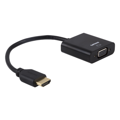 Philips HDMI to VGA Adapter, Black