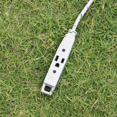 UltraPro 3-Outlet 25ft. Heavy Duty Indoor/Outdoor Extension Cord, 2 Pack, White