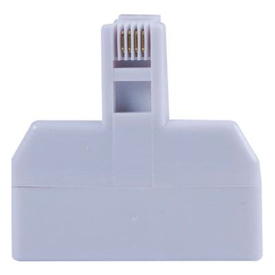 Power Gear 2-Line In-Wall Telephone Triplex Adapter, RJ11, White