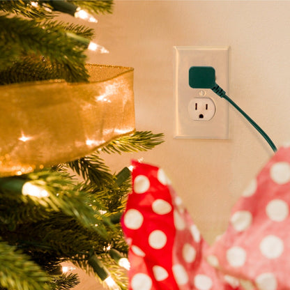Philips 3-Outlet 15ft. Extension Cord with Flat Plug, Green