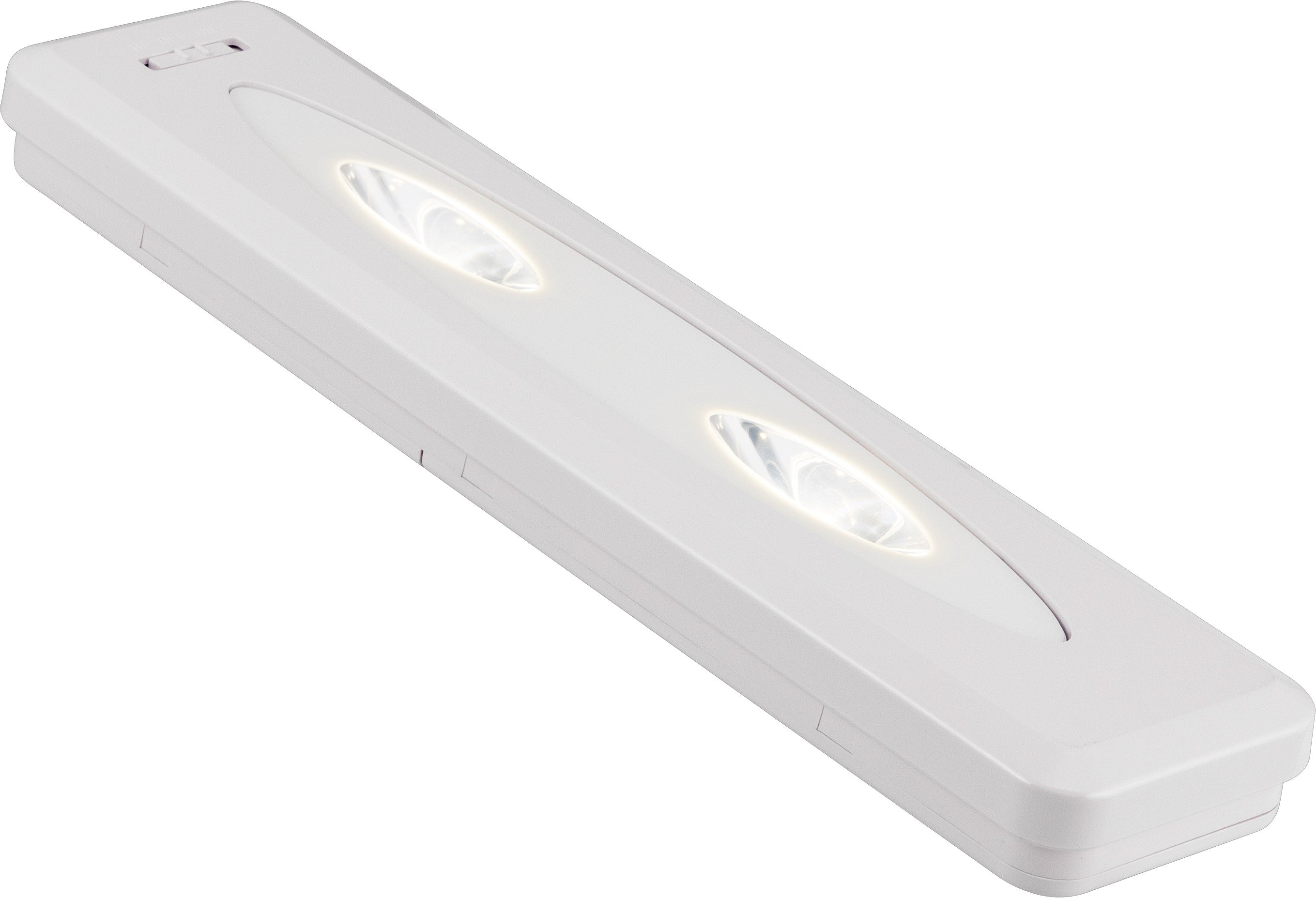 GE Battery Operated LED Light Bars with Remote, White, 2 Pack