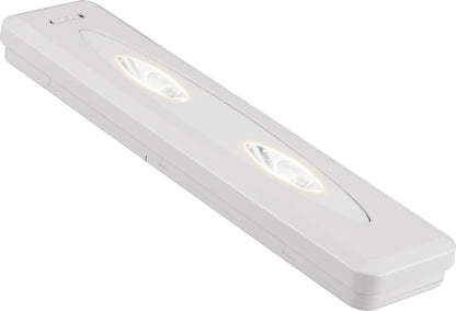 GE Battery Operated LED Light Bars with Remote, White, 2 Pack