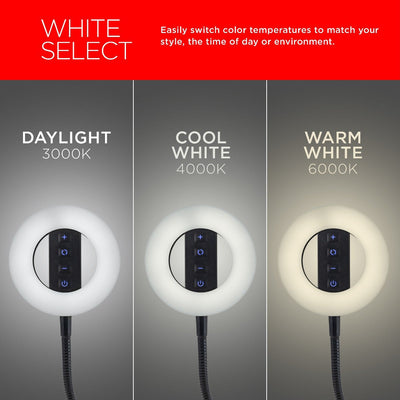 UltraPro USB LED Selfie Video Light, Black