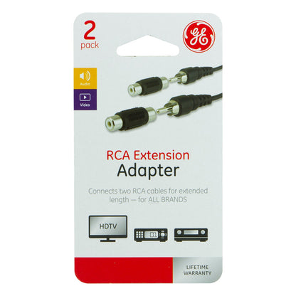 GE RCA Extension Adapter, 2 Pack