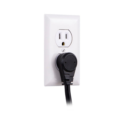 GE 7-Outlet 2-USB 3ft. Surge Protector, Black