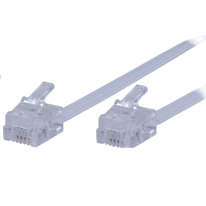 Power Gear 50ft. Ultra Thin Phone Line Cord, White