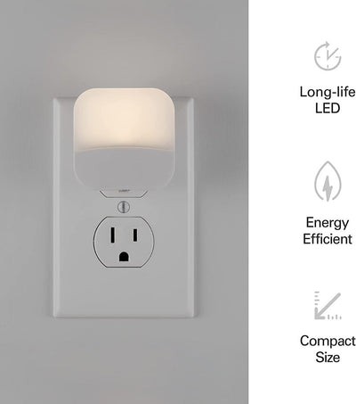 Lights by Night Mini Light Sensing LED Night Light, 6 Pack, White