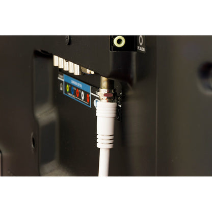 GE 50 ft. RG6 Coaxial Cable with F-Type Connectors, White