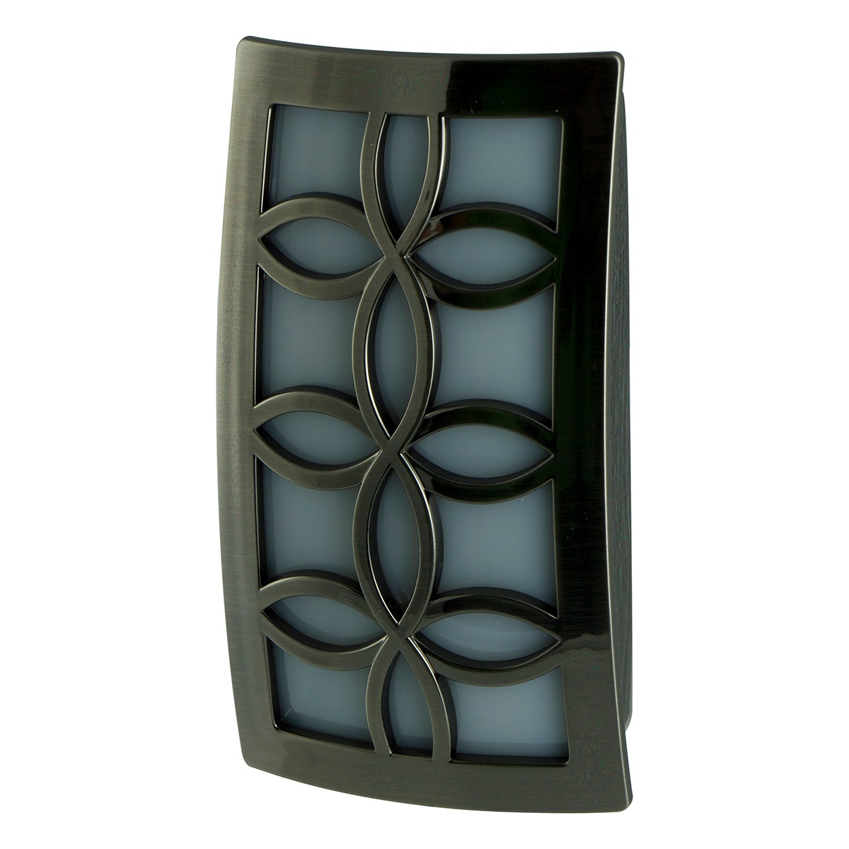 GE CoverLite Light Sensing LED Night Light, Brushed Nickel
