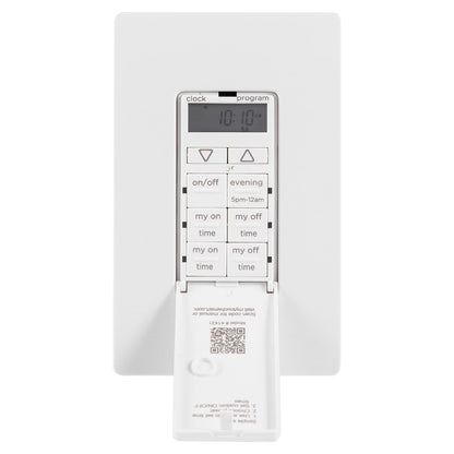 myTouchSmart Indoor In-Wall Digital Simple Set Timer, White