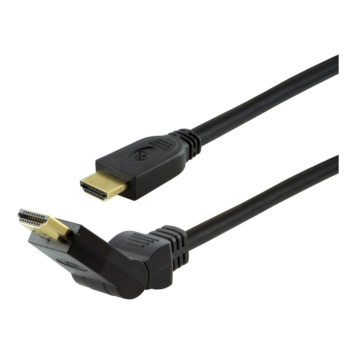 GE 6ft. HDMI Cable with Ethernet and Swivel Connector, Black