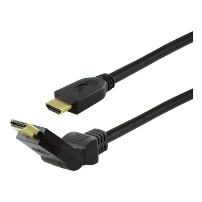 GE 6ft. HDMI Cable with Ethernet and Swivel Connector, Black