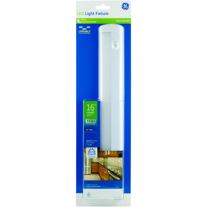 GE 16in. Plug-In LED Under Cabinet Light Fixture, White