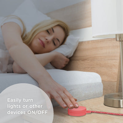 Cordinate Tabletop Switch with 6ft. Braided Cord, Coral
