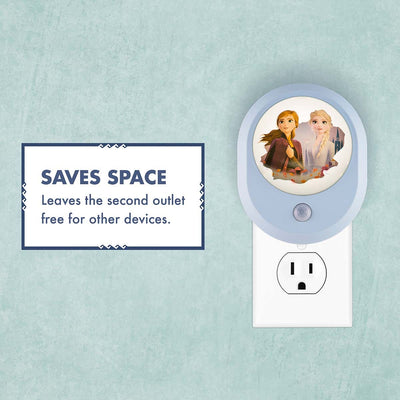 Disney Frozen II Motion-Sensing Light Sensing LED Night Light, Blue