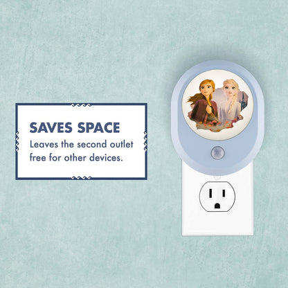 Disney Frozen II Motion-Sensing Light Sensing LED Night Light, Blue
