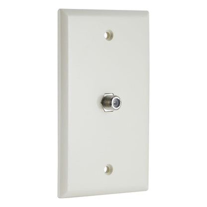 GE Coax Wall Plate, Light Almond