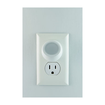 Energizer Plug-In Rotating Light Sensing LED Night Light, 2 Pack, White