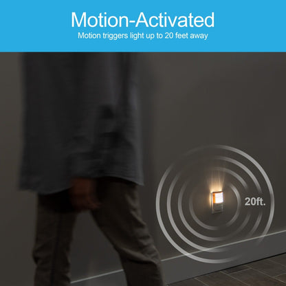GE Motion Sensing Dimmable LED Night Light, White