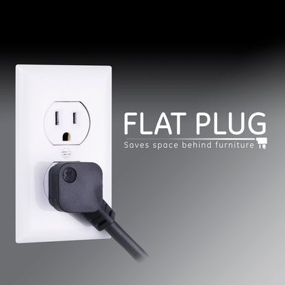 GE 8-Outlet 8ft. Surge Protector, Black