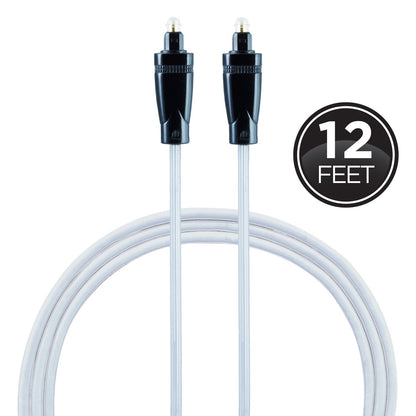 GE 12ft. Digital Toslink Cable, Silver