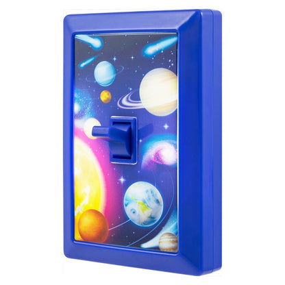 Lights by Night Planets Battery Operated LED Night Light Switch, Blue