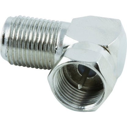 GE Right-Angle F Connector, Silver