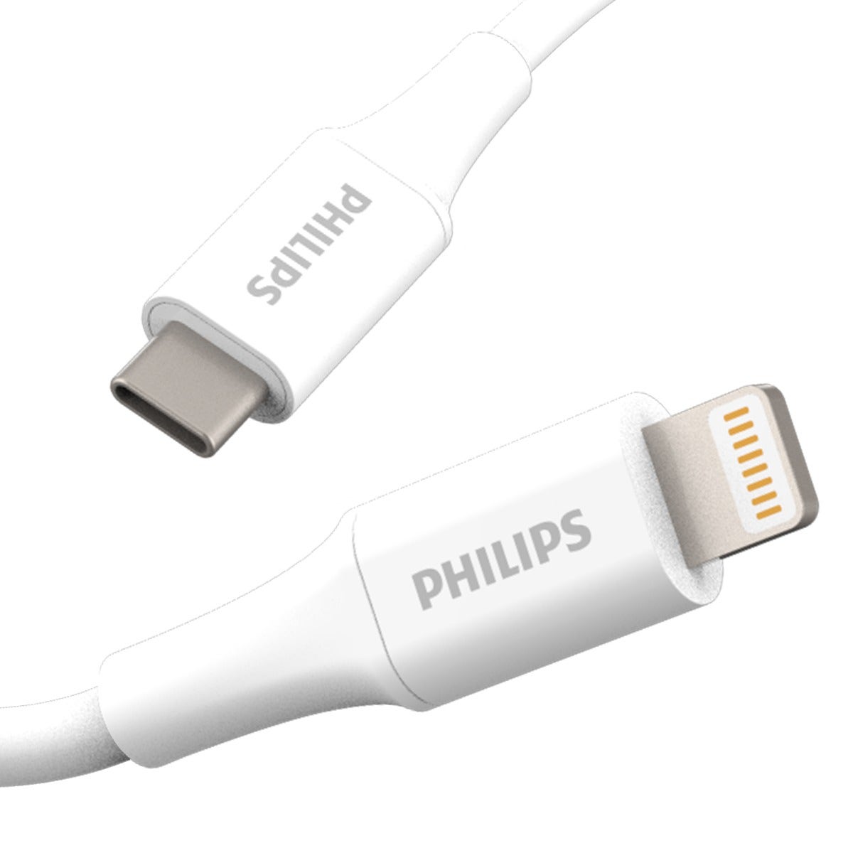 Philips 4ft. USB-C to Lightning Charging Cable, White