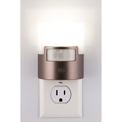 GE UltraBrite Motion Activated LED Night Light, Bronze