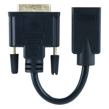 GE DVI to HDMI Adapter, Black
