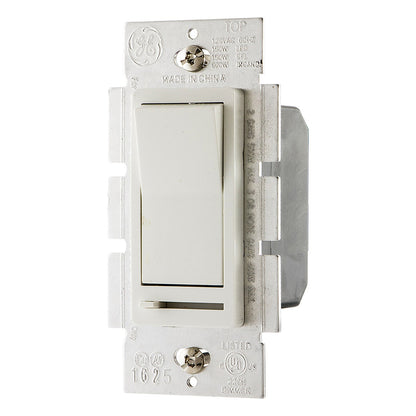 GE Rocker On/Off Dimmer, White